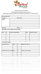 Oakleaf Application Form